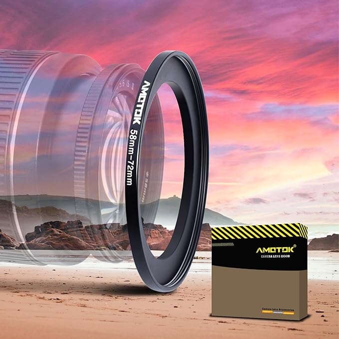 58mm to 72mm Camera Filters Ring Compatible All 58mm to 72mm UV CPL ND Filter Accessory and Lens Hood