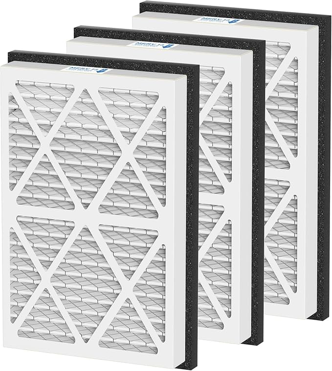 20x30x3 MERV 13 Pleated Air Filters Replacement Compatible with Zephyr VGF Series 20x30x3 Whole Home Return Air Grille Filter, MERV13 Air Filtration System, 3 Pack