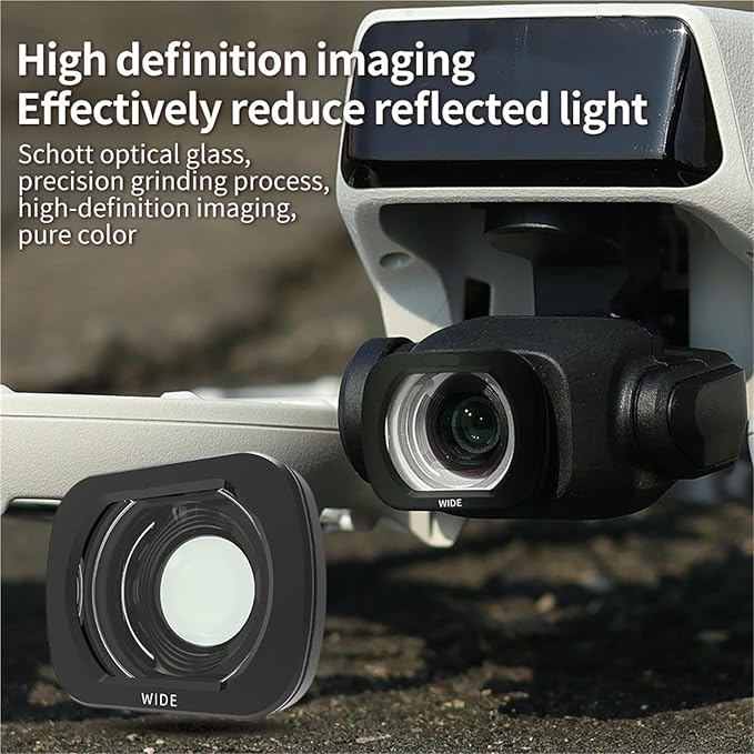 Compatible for DJI Flip - Lens Wide-Angle Filter Set (CPL, Night, ND32/64/128, 1/4 Black Mist, Waterproof)(B)