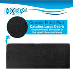 HQRP 2-Pack Activated Carbon Filter 18x10 for Deep Blue Professional ADB41002 Carbon Media Pad Replacement (Cut to fit)
