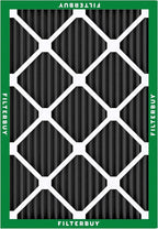 Filterbuy 18x20x1 Air Filter MERV 10 Odor & Allergy Defense with Activated Carbon (4-Pack), Electrostatic Pleated HVAC AC Furnace Filters Replacement, Made in USA (Actual Size: 17.50 x 19.50 x 0.75)