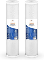 Aquaboon 5 Micron 20 x 4.5 Premium CTO Activated Carbon Water Filter Cartridge Replacement for Whole House Compatible with FC25B, EP-20BB, 2-PACK