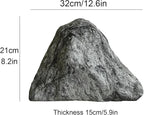 Outdoor Fake Rock Cover Realistic Lightweight Fiberglass Artificial Landscape Boulder Enclosure Protection Dome for Well Pump Septic Tank Electrical Boxes R (N)