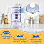 2Pack Replacement Ceramic Dome Water Filter 0.2 to 0.5 micron for Countertop Portable Water Purification System