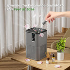 Air Purifiers for Home Large Room Up to 1750ft²,3-in-1 Filter with Sleep Mode,Air Purifier with Aromatherapy Diffuser for Office,Living Room,Bedroom,Remove Smoke Odor,Home Pets,Grey Black