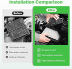Engine+Cabin Air Filters Fit for 2014 2015 2016 2017 2018 2019 Kia Soul L4 1.6L 2.0L Engine Air Filter Replacement Air Filter Set for My Car Automotive Accessories CF12002 CA11206