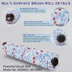 Lemige 2 Pack Multi-Surface Brush Roll 1868 + 2 Pack Vacuum Filter 1866 for Bissell CrossWave 2306A 1785A 3888A Vacuum Cleaner, Compare to Part # 1608683, 160-8683, 1608684