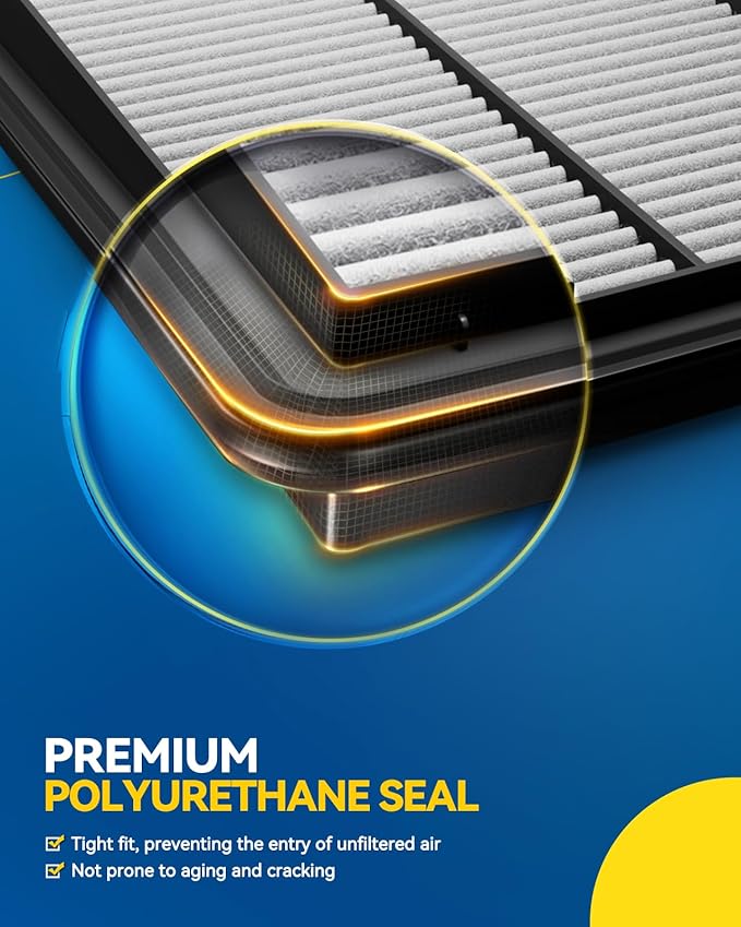 PHILTOP Engine Air Filter, CA10885 Compatible with Honda CR-V CRV 2010-2011, Rigid Panel