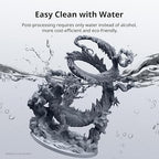 ANYCUBIC Water Washable 3D Printer Resin 2.0, 405nm High Precision 3D Resin, Low Shrinkage Photopolymer Resin for 4K/8K/12K Capable LCD DLP Resin 3D Printer (Grey+Clear, 2kg)