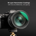 K&F CONCEPT 82mm White Mist 1/4 Filter, 18 Multi-Layer Coatings Dreamy Soft White Diffusion Filter with Cleaning Cloths for Portrait/Video/Vlog Photography