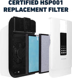 HATHASPACE HSP001 H13 True HEPA Filter Replacement, 4-Stage Air Purifier Filter with Activated Carbon, Pre-Filter & Cold Catalyst, Captures Dust, Smoke, Odors, VOCs, Easy to Install, 1 Pack