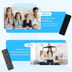 20pcs Coconut Carbon Ceiling Fan Filters for Blades, Easy-Stick Strong Fixity Activated Filter Pad for Ceiling Fan, Universal Fit Carbon Fan Blade Filters for Cleaner Air, Black