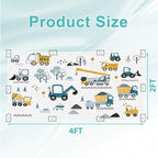 4 Pcs Fluorescent Light Covers for Ceiling Lights Construction Vehicles Machinery Trucks Cranes Cement Mixers Blue Decorative Magnets Light Filters for Office Home Classroom Must Haves 4’ x 2’