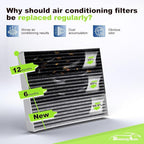 Engine & Cabin Air Filter Set for Volkswagen Atlas 2018-2024 2025 2026 2.0L 3.6L VW Atlas Air Filter for Car Replacement CF11643 3QF129620 Car Accessories-2 Pack