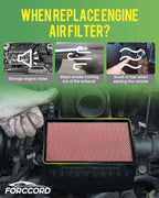 Cabin & Engine Air Filter Fit for Toyota Tacoma V6 2016-2023 Activated Carbon Cabin Filter Replacement CF10374 CA11895 Car Accessories
