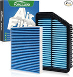 Cabin & Engine Air Filter Fit for Hyundai Elantra 1.8L 2011-2016, Elantra Gt L4 2.0L 2014-2017, Kia Forte5 2.0L 2014-2018 Activated Carbon Cabin Filter Replacement CF10728 28113-3X000