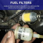 4 PCS Gas Inline Fuel Filters with Magnet, Inline Gas Fuel Filter for Motorcycle Lawn Mower Small Engine, 1/4" and 5/16" Fuel Filter Fit Snowmobiles, Tractors, Car Accessories (4PCS)