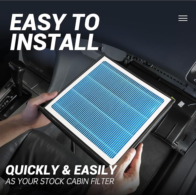 JOGOAUTO H11966 Cabin Air Filter for 2018-2025 Chevy Equinox,2018-2025 Traverse,2021-2025 Cadillac Escalade,2019-2025 Silverade 1500,2021-2025 Tahoe,2017-2025 GMC Acadia