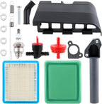 491588S Air Filter Turn Up Kit Contains 795259 Base-air Cleaner Prim & 692298 Cover for Toro MTD Troy Bilt Lawn Mower with 794305 Intake Manifold Gasket Spark Plug 790849 699056 Springs Kit