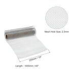 PATIKIL 40" L x 10" W Woven Wire Mesh, 10 Mesh 316L Stainless Steel Air Vent Filter Screen for Window Security Vent Cover Filtration Animals Fence