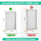 4-Pack -EF-2 86880 Exhaust Vacuum HEPA Filters for Kenmore, Compare to Replace Sears for Kenmore Part # 20-86880 (86880), 40320, EF2, 610445, Also Replaces Panasonic MC-V194H