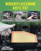 2-Pack Engine Air Filter Fits for 2026-19 BMW X5, X7, 2023-18 X3, 2026-20 X6, 2023-17 540i xDrive, 530i, 540i, 2022-19 530i xDrive, 2023-16 740i, 2024-18 530e Car Replacement Accessories