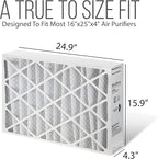 Furnace Filters 16x25x4 - HVAC Air Filter Replacement FC100A1029 Merv 11 with Homequip Easy Disposal Bag (1 Pack)
