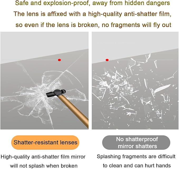 Bathroom Mirror with LED Lights，Bathroom Led Mirror ，Backlit Bathroom Mirror ，LED Mirror for Bathroom，with Touch Sensor/Demister pad，Shatterproof，Adjustable Lights(A,W50*H70cm/W19.7*H27.6IN)