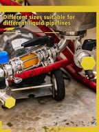 Hydraulic Oil Service Plugs Large Medium Small Sizes Multi Pack Rubber Drip Proof Hose Plugs Industrial Hydraulic Kit for Irrigation, 3 Sizes(35 Pcs,Yellow)