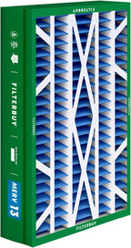 Filterbuy 14.5x27x5 Air Filter MERV 13 Optimal Smoke & Allergy Defense (1-Pack), Pleated HVAC AC Furnace Filters for Trane, American Standard, Honeywell, and More (Actual Size: 14.06 x 26.13 x 4.97)