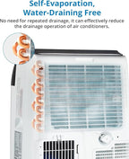 GarveeLife 12,000 BTU Portable Air Conditioners - Smart AC Units Cold with Drainage-free 48db Quiet Cooling within 550 sq.ft, Remote Control 24H Timer/Dehumidifier/Fan Modes for Bedroom Room Indoor