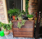 Weatherproof Outdoor Air Conditioner Cover Screen Fence for AC Units Protect Your AC from Elements 100x43x94cm