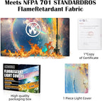 Fluorescent Light Covers - Classroom Covers for Ceiling Lights, 1 PCS 4 x 2 Feet Magnetic Light Filters, Classroom, Office Decor (Auspiciousness Clouds)