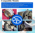 3 Pcs Diverter Spider Gasket Compatible with Waterway 711-1910B/806105211439, Fit for Carefree, Clearwater, TWM Sand Filters Models WVS002 & WVS003 1.5-inch Top Mount Pool Sand Filters Multiport Valve