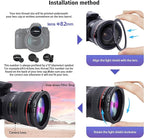82mm Lens to 77mm Camera Lens Adapter,82mm to 77mm Filter Step-Down Ring Adapter Ring,Compatible All 77mm Filter Accessory
