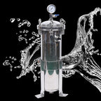 1" NPT Fluid Filter, 304 Stainless Steel - 2 Bag Filter Housing, 150PSL High Pressure Filtration System, 10t/h High Pressure Filter Available for Whole House