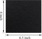 6 Pack Charcoal Cat Litter Box Replacment Filter Hooded Cat Litter Boxes and Pans Carbon Odor Filters, Black