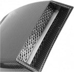 Car Air Flow Intake Hood Scoop Vent Bonnet Decorative Covers Kit Universal Compatible With BMW And Audi Compatible With Benz And Focus(Silver)