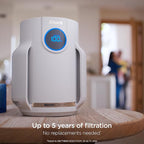 Shark Air Purifier for Home, NeverChange Compact Pro, for Bedroom, Nursery, Home Office, Dorm, HEPA-Exceeding Filter, Captures Pollutants, Pet Dander, Dust, Odor, Smoke, and More, HP072GN, Honeydew