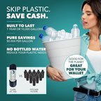 CuZn Under Sink Water Filter for Sink Faucet, 10K Gallons or 1 Year Filtration Life, Reduces PFAs, PFOS, Lead, Chlorine, Improves Taste of Tap Water, NSF/ANSI 42 & 372 Certified High Performance