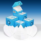12.5 cm Quadrant-Folded Filter Paper, Pre-Folded disks, Qualitative Grade 1 - ZENPORE Medium Flow 125 mm (50 Discs)