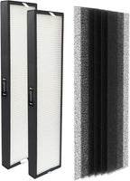 PUREBURG 182550 Replacement Filter Compatible with Bionair BAP536UV-U Air Purifier, 2-Pack H13 HEPA Activated Carbon Pre-Filters For Air Clean Dust VOCs Odor