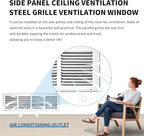 Return Air Grill 24x6(Duct Opening Size),Air Return Vent Cover,Flat Vent Cover,Rejillas De Aire Acondicionado para Casa,Return Air Grilles,Outer Dimensions:25.75"W X 7.75"H(24"W x 6"H, Duct Opening)