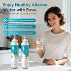ICEPURE Alkaline ADQ73613401 Refrigerator Water Filter Replacement for LG LT800P, LT800PC, ADQ75795104, ADQ736134, ADQ73613402 Kenmore 9490 46-9490 LSXS26326S LSXS26366S LMXS30776S, Enhances PH, 4Pack