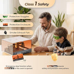 BlazeX M3 10W Laser Engraver Machine for Beginner, 0.01mm High Precision Laser Cutter and Engraver Machine for Wood Metal Glass Leather, with 360° Enclosure Honeycomb Engraving Materials, Class 1