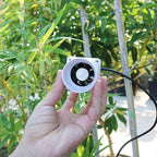2 Inch Inline Duct Ventilation Fan HVAC Vent Blower 22 Cfm Quiet Ventilation Booster for Hydroponics Grow Tent Pet Room (Color : White, Size : Adjustable Speed)
