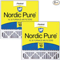 Nordic Pure 20x20x5 (Actual Size: 19 5/8 x 19 7/8 x 4 3/8) Honeywell/Lennox Replacement MERV 10 Air Filters 2 Pack