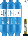 RV Inline Hose Water Filter, NSF Certified Camper Water Filter with Flexible Hose Protectors For RV Garden, Camping Essentials For Reduces Chlorine, Bad Taste, Odor In Drinking Water, 3 Pack SETFEEL