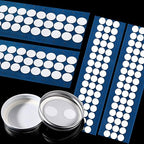 Zonon 384 Pieces Synthetic Filter Paper Stickers 20 mm 0.25 µm Filter Disc Adhesive Patch Stickers for Wide Mouth Mushroom Cultivation Mason Jar Lids