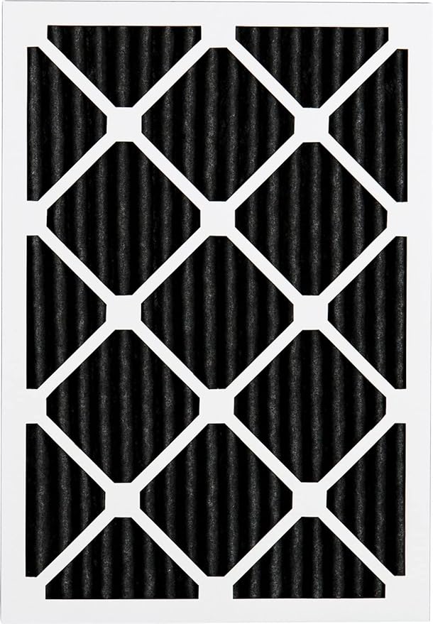 Nordic Pure 18x20x1 (Actual Size: 17 1/2 x 19 1/2 x 3/4) Pure Carbon Pleated Odor Reduction Furnace Air Filters 3 Pack